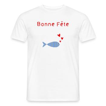 MUTTERTAG. SCHÖNEN MUTTERTAG. MAMA - Männer T-Shirt - Weiß - Vorne - AI Model Male 178 dark (178cm)