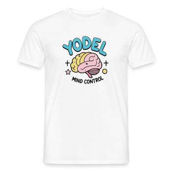 Yodel Mind Control - Männer T-Shirt - Weiß - Vorne - AI Model Male 178 dark (178cm)