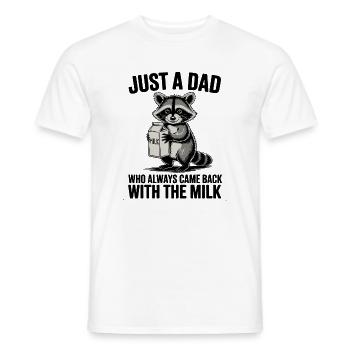 Funny Dad Joke Milk Comeback Design - Männer T-Shirt - Weiß - Vorne - AI Model Male 178 dark (178cm)