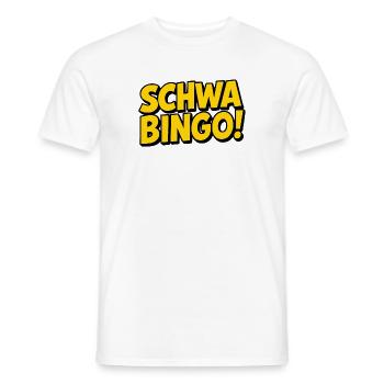 Schwabingo: Retro Wortwitz - Männer T-Shirt - Weiß - Vorne - AI Model Male 178 dark (178cm)