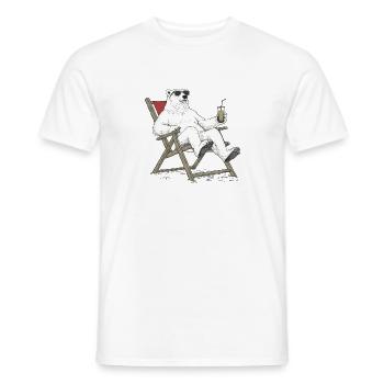 ChillBear - Men's T-Shirt - white - Front - AI Model Male 178 dark (178cm)