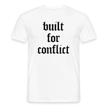 Built for Conflict - Bodybuilding & Gym - Männer T-Shirt - Weiß - Vorne - AI Model Male 178 dark (178cm)