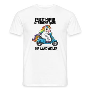 Roller-Einhorn - Männer T-Shirt - Weiß - Vorne - AI Model Male 178 dark (178cm)