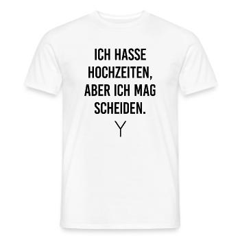 Hochzeit - Männer T-Shirt - Weiß - Vorne - AI Model Male 178 dark (178cm)