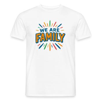 Nous sommes la famille 1 - T-shirt homme - blanc - Devant - AI Model Male 178 dark (178cm)