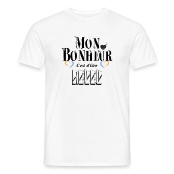 Mon Bonheur C'est d'Etre Neveu - T-shirt homme - blanc - Devant - AI Model Male 178 dark (178cm)