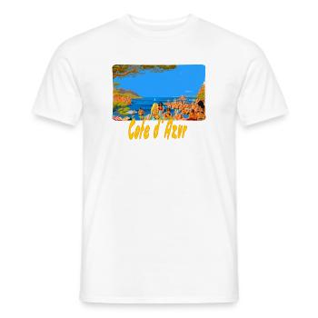 Cote d´ Azur - Männer T-Shirt - Weiß - Vorne - AI Model Male 178 dark (178cm)