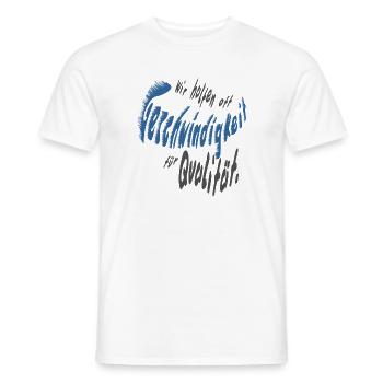 Geschwindigkeit - Männer T-Shirt - Weiß - Vorne - AI Model Male 178 dark (178cm)