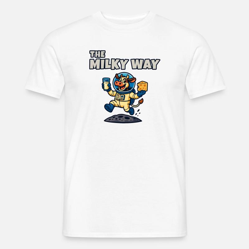 Die Milchstraße – Ko Astronaut - Männer T-Shirt - Weiß