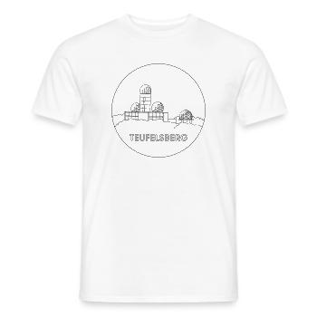 Teufelsberg, Berlin - T-shirt homme - blanc - Devant - AI Model Male 178 dark (178cm)