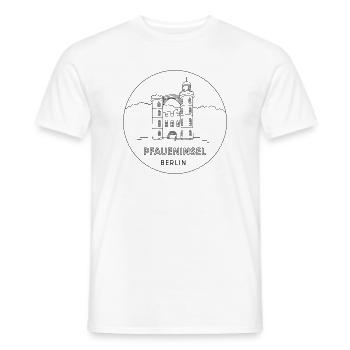 Île aux paons, Berlin - T-shirt homme - blanc - Devant - AI Model Male 178 dark (178cm)