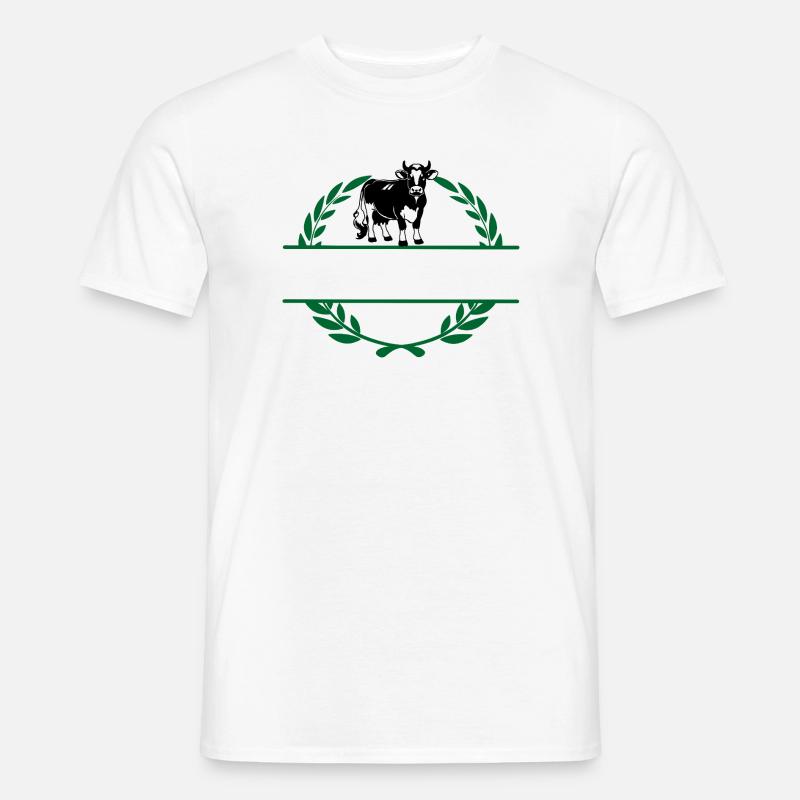 Milchkuh mit eigenem Namen - Männer T-Shirt - Weiß