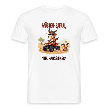 Déserts - Taureau - T-shirt homme - blanc - Devant - AI Model Male 178 dark (178cm)