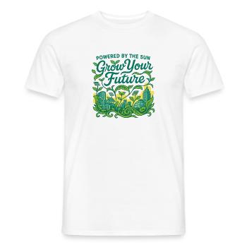 Grow Your Future (Solar Edition) - Men's T-Shirt - white - Front - AI Model Male 178 dark (178cm)