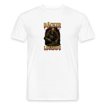 Bäcker Legende - Männer T-Shirt - Weiß - Vorne - AI Model Male 178 dark (178cm)