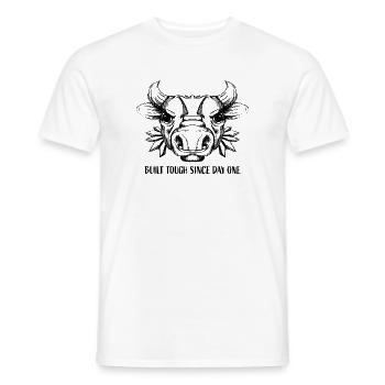 Bull Head - Men's T-Shirt - white - Front - AI Model Male 178 dark (178cm)