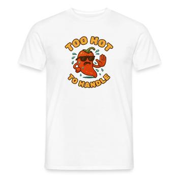 Trop piquant pour être manipulé - T-shirt homme - blanc - Devant - AI Model Male 178 dark (178cm)