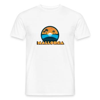 Mallorca Sonnenuntergang - Männer T-Shirt - Weiß - Vorne - AI Model Male 178 dark (178cm)