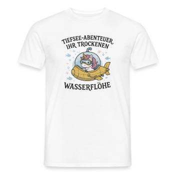 Sous-marin sous-marin sous-marin licorne - T-shirt homme - blanc - Devant - AI Model Male 178 dark (178cm)