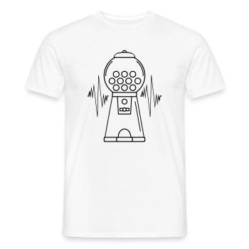 Kaugummiautomat Puls - Männer T-Shirt - Weiß - Vorne - AI Model Male 178 dark (178cm)