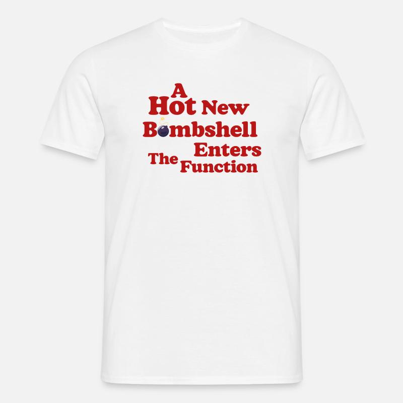 Bombshell at the Function - Men's T-Shirt - white