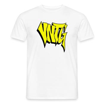 VNTG - Männer T-Shirt - Weiß - Vorne - AI Model Male 178 dark (178cm)