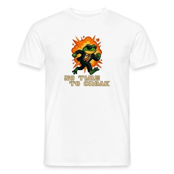 Graines dans un costume - Pas le temps de se détendre - T-shirt homme - blanc - Devant - AI Model Male 178 dark (178cm)
