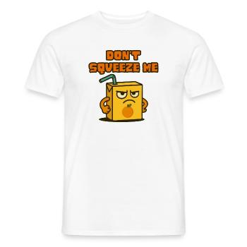 Juice carton - don't pressure me - Men's T-Shirt - white - Front - AI Model Male 178 dark (178cm)