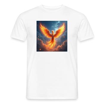 Animal Totem Phœnix - T-shirt homme - blanc - Devant - AI Model Male 178 dark (178cm)