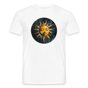 Soleil - T-shirt homme - blanc - Devant - AI Model Male 178 dark (178cm)