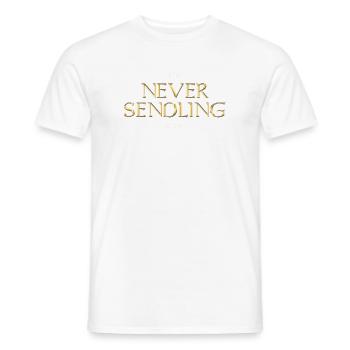 The Never Sending Story - Männer T-Shirt - Weiß - Vorne - AI Model Male 178 dark (178cm)