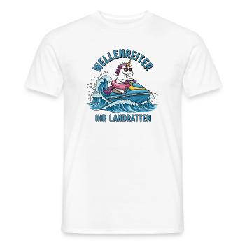 Licorne Cool Jet Ski - T-shirt homme - blanc - Devant - AI Model Male 178 dark (178cm)