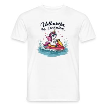 Licorne Cool Jet Ski - T-shirt homme - blanc - Devant - AI Model Male 178 dark (178cm)