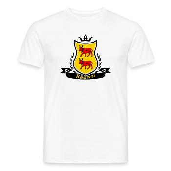 Bearn - T-shirt homme - blanc - Devant - AI Model Male 178 dark (178cm)