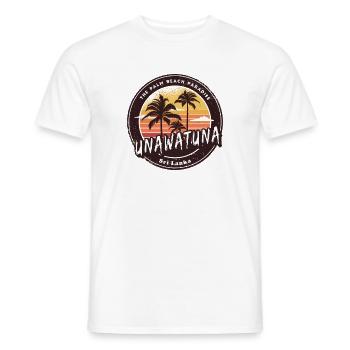 Unawatuna Vintage Design - Men's T-Shirt - white - Front - AI Model Male 178 dark (178cm)
