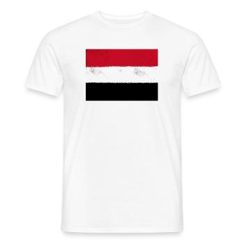 Flagge des Jemen - Männer T-Shirt - Weiß - Vorne - AI Model Male 178 dark (178cm)