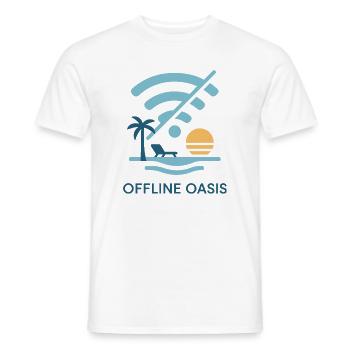 Offline - Men's T-Shirt - white - Front - AI Model Male 178 dark (178cm)