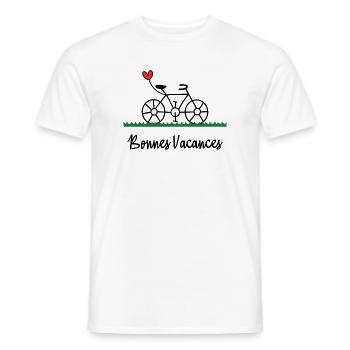 MISTRESS. HEART. MASTER. THANK YOU. THANK YOU MISTRESS. - Men's T-Shirt - white - Front - AI Model Male 178 dark (178cm)