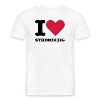 Stromberg Mit Spruch I Love Stromberg - Männer T-Shirt - Weiß - Vorne - AI Model Male 178 dark (178cm)