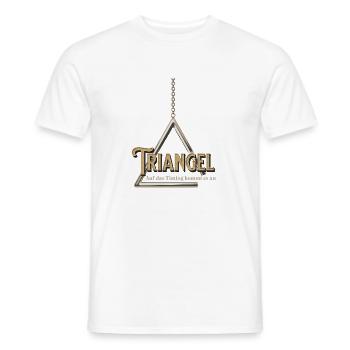 Triangel - Auf das Timing kommt es an Percussion - Männer T-Shirt - Weiß - Vorne - AI Model Male 178 dark (178cm)