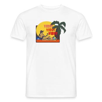 Été - T-shirt homme - blanc - Devant - AI Model Male 178 dark (178cm)