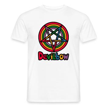 Devilbow - Men's T-Shirt - white - Front - AI Model Male 178 dark (178cm)