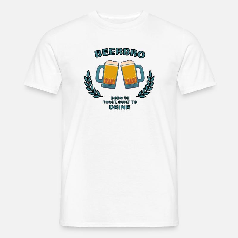 BEERBRO - Männer T-Shirt - Weiß