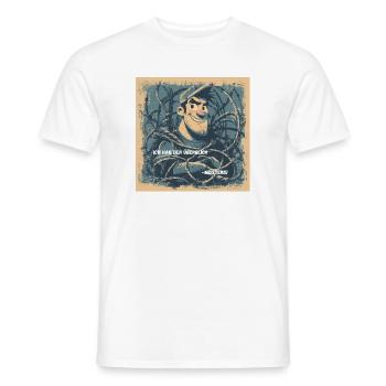 Morgens unter Hochspannung - Männer T-Shirt - Weiß - Vorne - AI Model Male 178 dark (178cm)