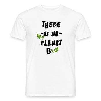 There Is No Planet B   - T-shirt homme - blanc - Devant - AI Model Male 178 dark (178cm)