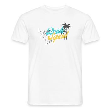 Braut Squad Tropischer Sonnenuntergang Design - Männer T-Shirt - Weiß - Vorne - AI Model Male 178 dark (178cm)