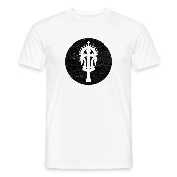 Schwarzes Lalibela-Kreuz, heiliges Erbe Äthiopiens - Männer T-Shirt - Weiß - Vorne - AI Model Male 178 dark (178cm)