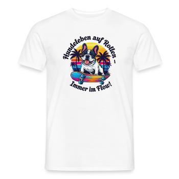 Chiens en mouvement - T-shirt homme - blanc - Devant - AI Model Male 178 dark (178cm)