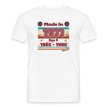 Hommage au 100e anniversaire de la génération X - T-shirt homme - blanc - Devant - AI Model Male 178 dark (178cm)