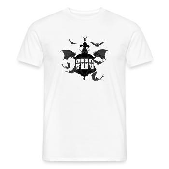 Goth laterne, fledermäuse - Männer T-Shirt - Weiß - Vorne - AI Model Male 178 dark (178cm)
